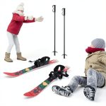 Kids Ski Set yoakaiax Lightweight Plastic Design-0