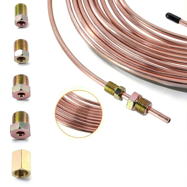 ZMCYNG 3/16 Brake Line Kit Copper Brake Line Repair-2
