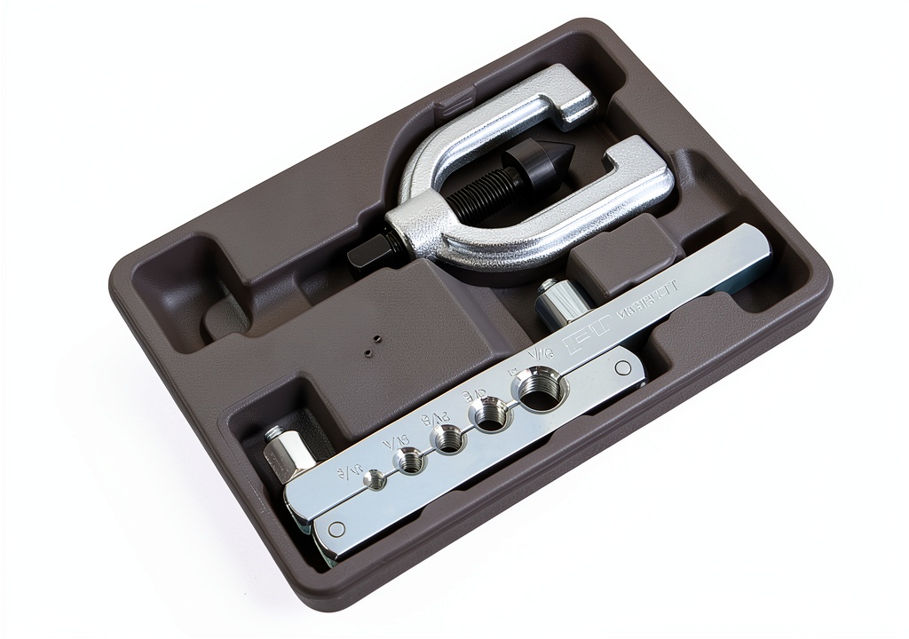 WIOGW 37° flaring tool set displayed on a workbench