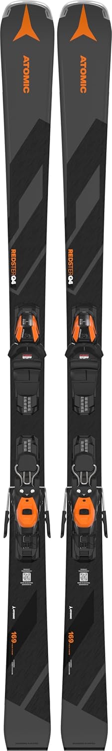 Atomic Redster Q4 skis on a groomed piste