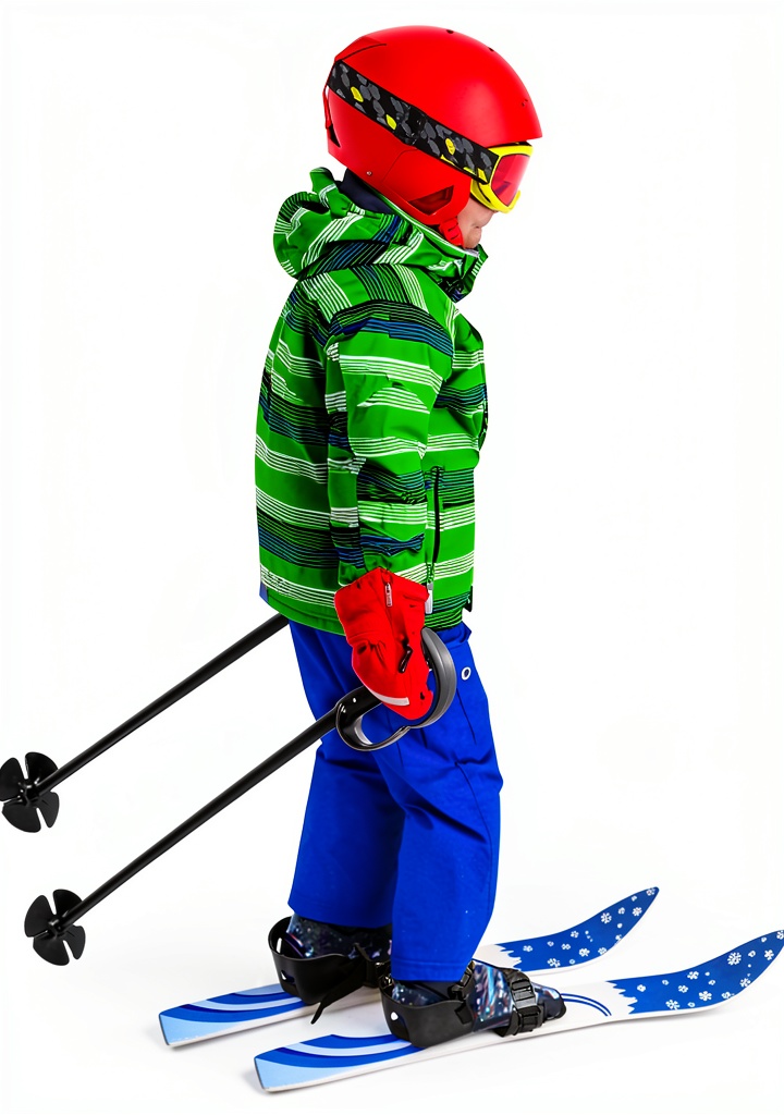 CURIEUYU Alpine Skiing Kids Set in action