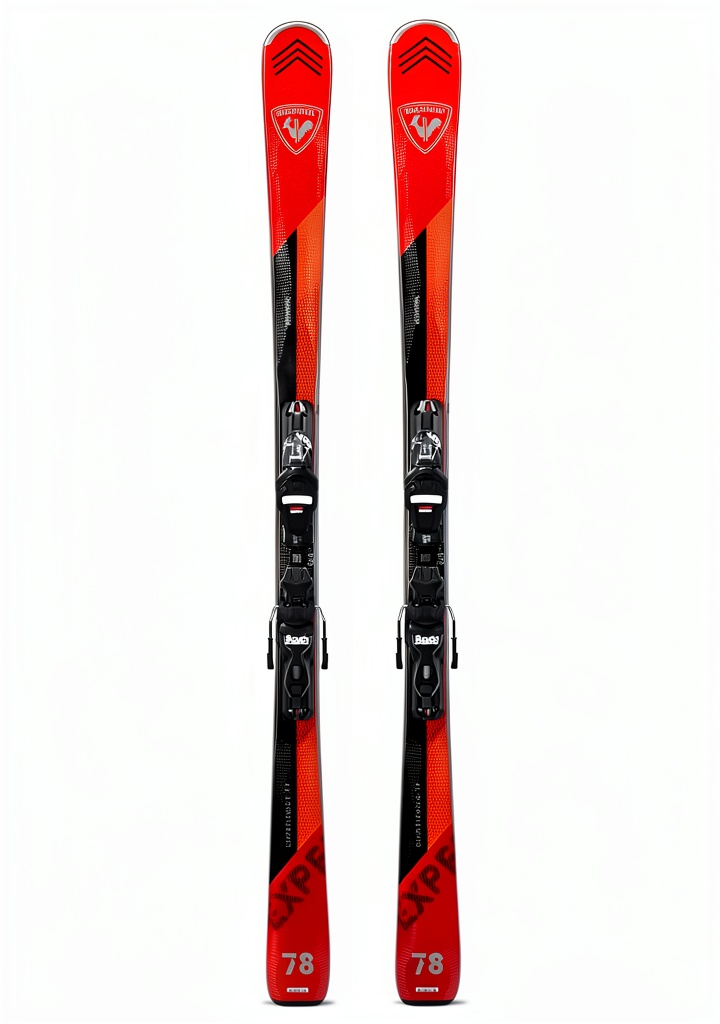 Rossignol Experience 78 Carbon Xpress skis on a snowy mountain slope