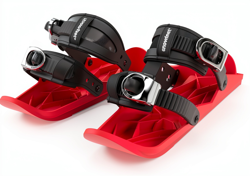 Snowfeet II being used on a snowy slope