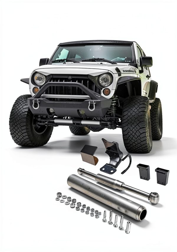 Dual Steering Stabilizer Yoursme Steel Front Jeep-1