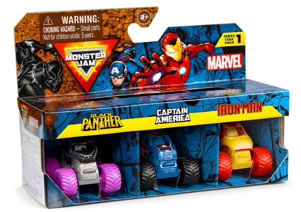 Mini Marvel Monster Jam Trucks Spin Master-8