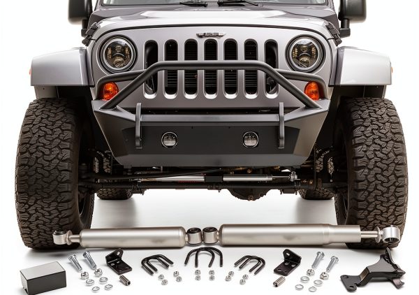 Dual Steering Stabilizer Yoursme Steel Front Jeep-0