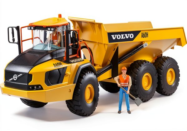 Volvo A60H Articulated Hauler Toy Truck by Broder-11