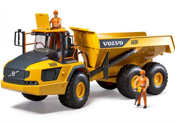 Volvo A60H Articulated Hauler Toy Truck by Broder-10
