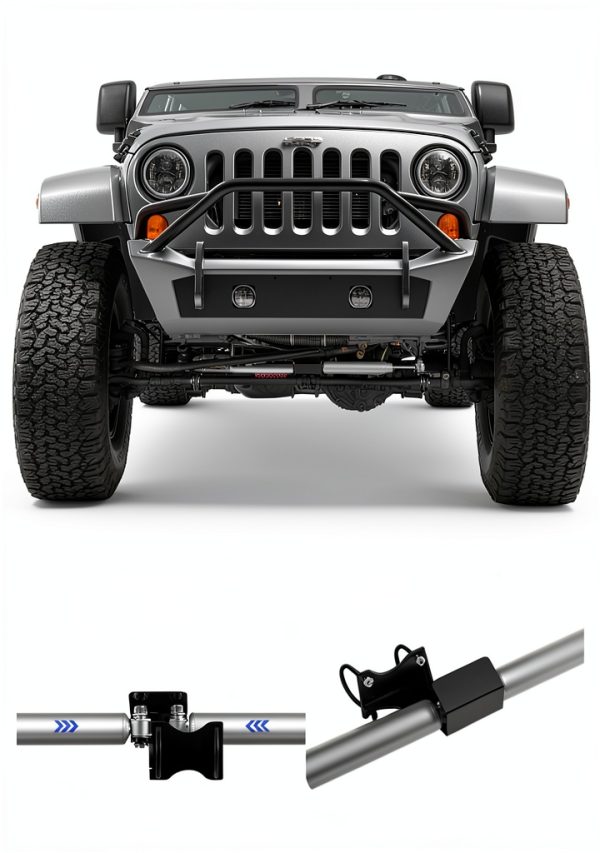 Dual Steering Stabilizer Yoursme Steel Front Jeep-3