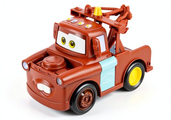 Mattel Disney Cars Mater Track Talker Toy Truck with Sound-3