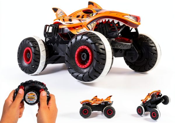 Hot Wheels Unstoppable Tiger Shark RC Monster Truck 1:15 Scale-4