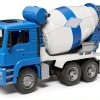 MAN TGA Cement Mixer Truck by Bruder 1:16 Scale Tilting Cab Toy-0