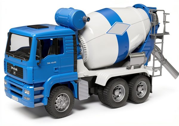 MAN TGA Cement Mixer Truck by Bruder 1:16 Scale Tilting Cab Toy-0