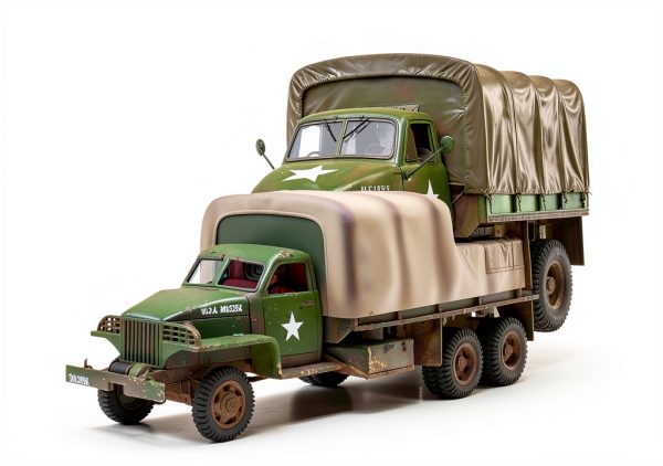 Studebaker US6 Truck Model by Warlord Games 1/56 Hard Plastic Kit-0
