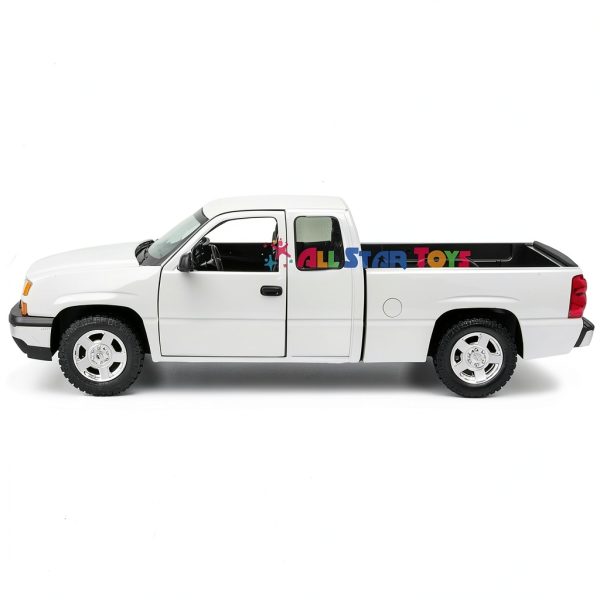 Diecast Metal Pickup Truck Motormax White 1/25 Scale Opening Doors-5