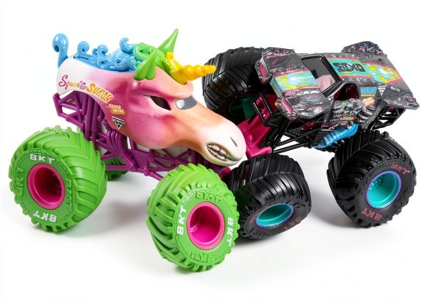 Spin Master Monster Jam Nitro Neon 1:64 Scale 2-Pack Monster Trucks-2