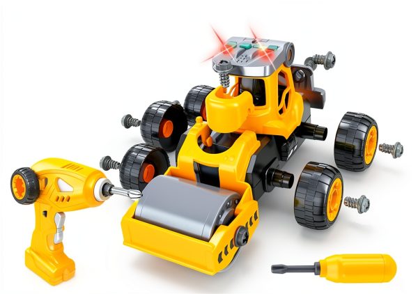 USA Toyz 4-in-1 STEM RC Truck Building Set with Rechargeable Battery-0