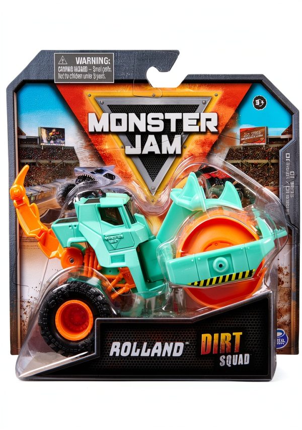 Spin Master Monster Jam Dirt Squad 1:64 Figure Truck with Moving Claw-0
