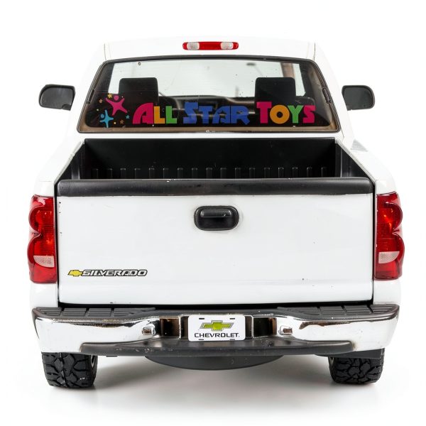 Diecast Metal Pickup Truck Motormax White 1/25 Scale Opening Doors-7