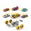 DIY Toy Car Set Cheerful Toys – Metal Body, Rubber Wheels, Pull‑Back-1