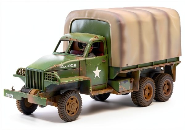 Studebaker US6 Truck Model by Warlord Games 1/56 Hard Plastic Kit-1