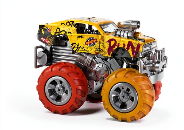 DIY Toy Car Set Cheerful Toys – Metal Body, Rubber Wheels, Pull‑Back-0