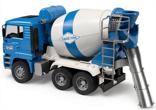 MAN TGA Cement Mixer Truck by Bruder 1:16 Scale Tilting Cab Toy-2