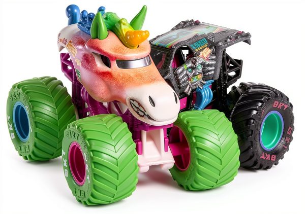 Spin Master Monster Jam Nitro Neon 1:64 Scale 2-Pack Monster Trucks-5