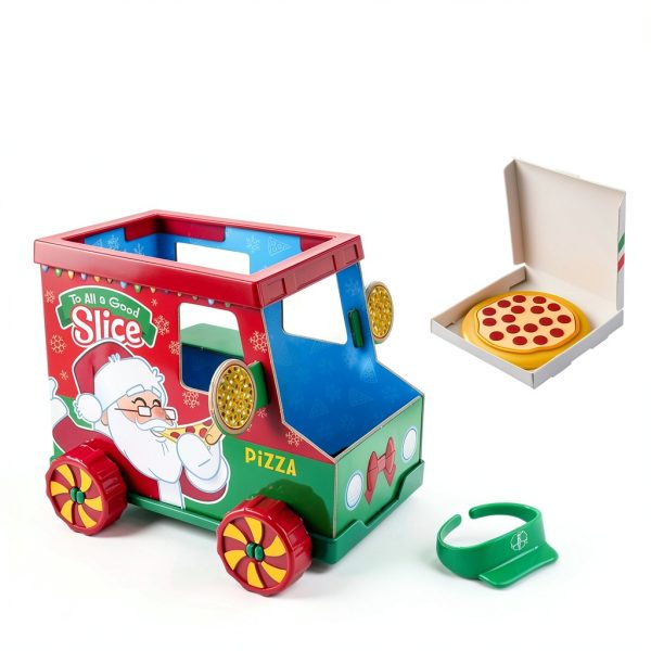 Elf on the Shelf Pizza Props Kit The Lumistella Toy Truck Set-7