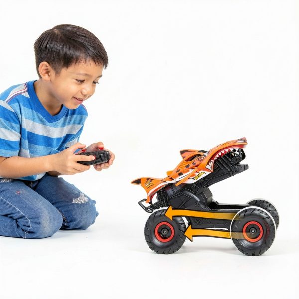 Hot Wheels Unstoppable Tiger Shark RC Monster Truck 1:15 Scale-1