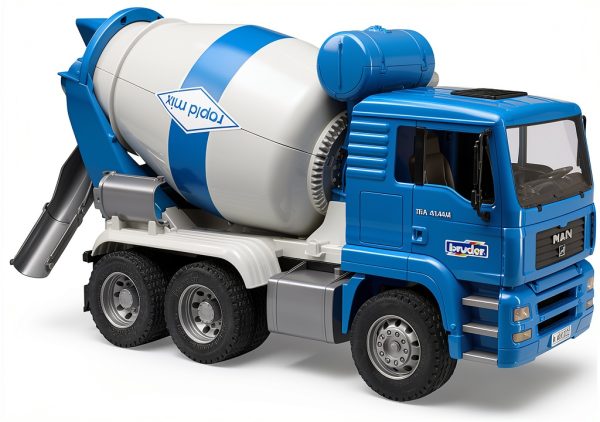 MAN TGA Cement Mixer Truck by Bruder 1:16 Scale Tilting Cab Toy-1