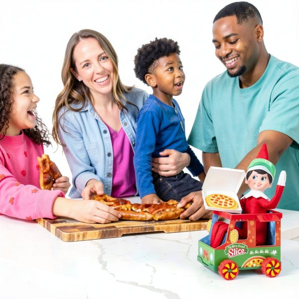 Elf on the Shelf Pizza Props Kit The Lumistella Toy Truck Set-4