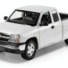 Diecast Metal Pickup Truck Motormax White 1/25 Scale Opening Doors-1