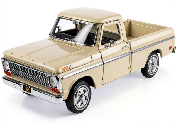Motormax 1:24 Die-Cast Metal Pickup Truck Toy – White Classic-0