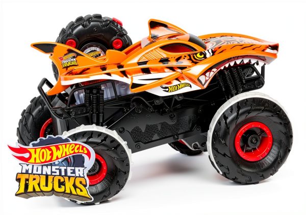 Hot Wheels Unstoppable Tiger Shark RC Monster Truck 1:15 Scale-6