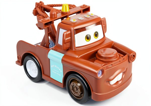 Mattel Disney Cars Mater Track Talker Toy Truck with Sound-0