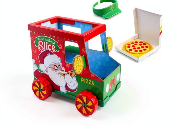 Elf on the Shelf Pizza Props Kit The Lumistella Toy Truck Set-2