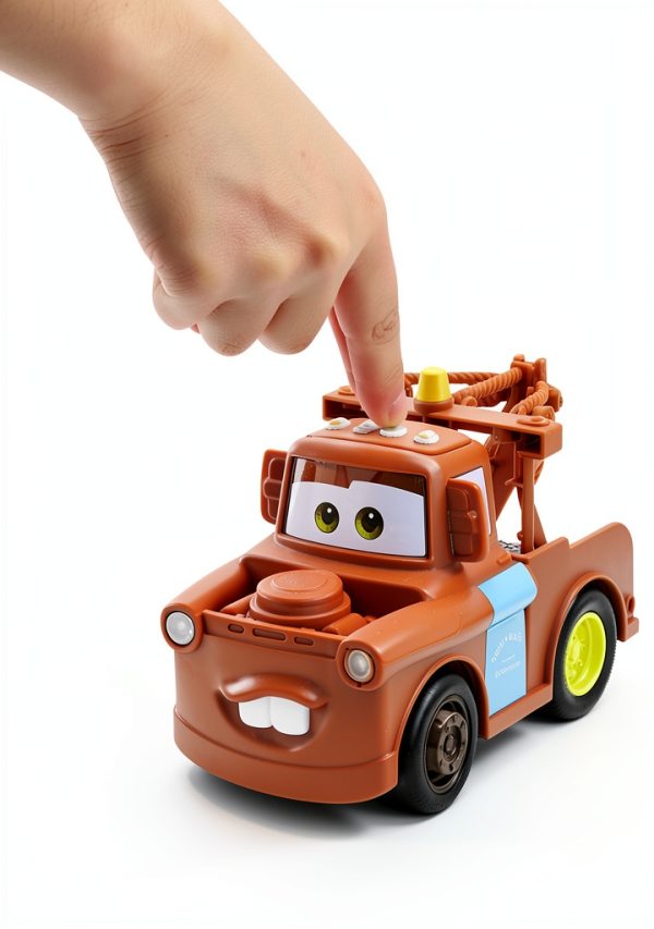 Mattel Disney Cars Mater Track Talker Toy Truck with Sound-2