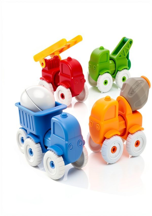 SmartMax Magnetic Discovery Vehicle Set 13-Piece Toddler STEM Building-2