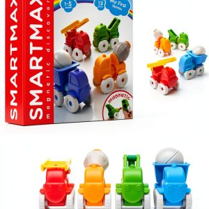 SmartMax Magnetic Discovery Vehicle Set 13-Piece Toddler STEM Building-0