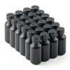 1 oz Glass Bottle by The Bottle Depot Boston Round Black Frosted-0