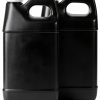 2.5 gallon HDPE jug, Priority Plastics F style container, white cap-0