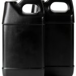 2.5 gallon HDPE jug, Priority Plastics F style container, white cap-0
