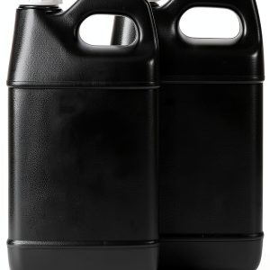 2.5 gallon HDPE jug, Priority Plastics F style container, white cap-0