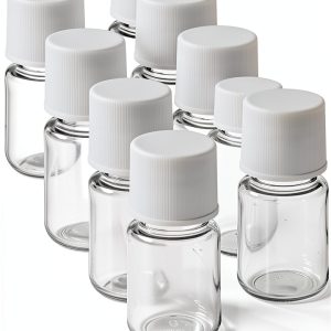 uxcell Plastic Lab Chemical Reagent Bottle 5ml Wide Mouth Transparent-0