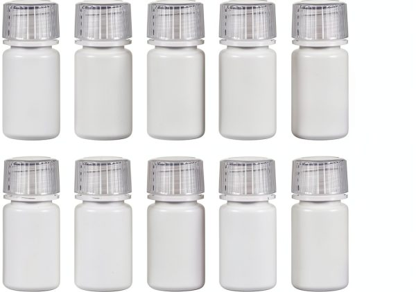 Plastic Lab Chemical Reagent Bottle uxcell 15ml Leak‑Proof Storage-0