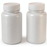 uxcell 2Pcs 250ml Plastic Wide Mouth Laboratory Reagent Bottle White-0