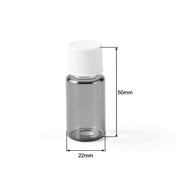uxcell Plastic Lab Chemical Reagent Bottle, 10ml/0.34oz Wide Mouth Sample Sealing Liquid Storage Container, Transparent 20pcs-1