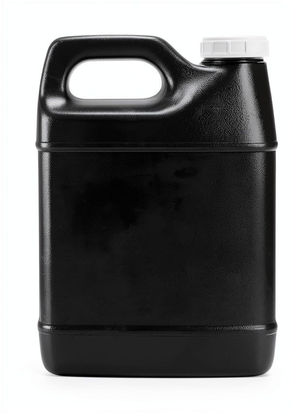 2.5 gallon HDPE jug, Priority Plastics F style container, white cap-1