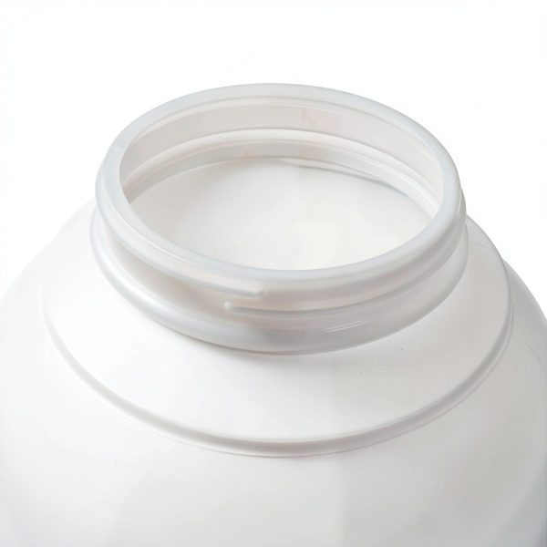 Hudson Exchange 1 Gallon Wide Mouth Plastic Jar with Cap, HDPE, Natural, 4 Pack-5